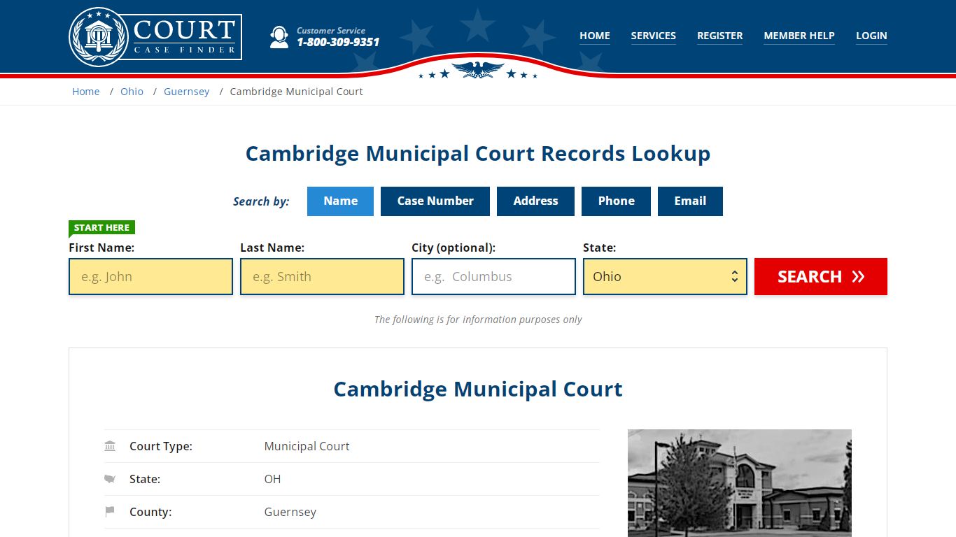 Cambridge Municipal Court Records | Cambridge, Guernsey County, OH ...